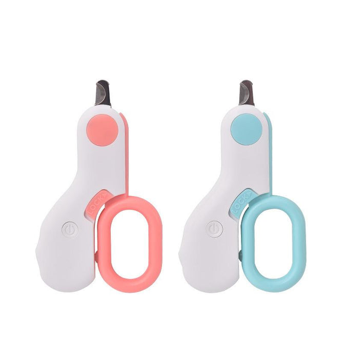 Mini Pet Nail Clipper with LED Light for Dog Cat Pet Claw Clipper