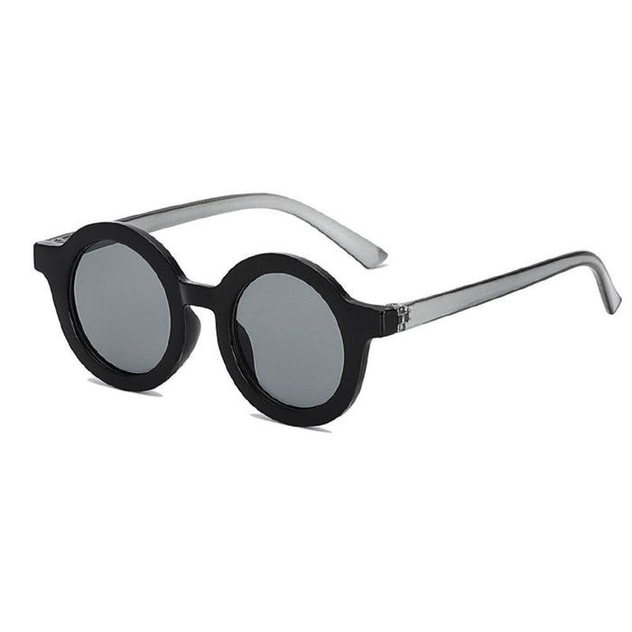 Children's Retro round frame sunglasses prevent blue light and ultraviolet rays