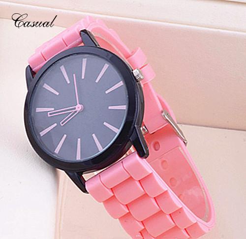 Silicone Watch Geneva Women Quartz Wristwatch
