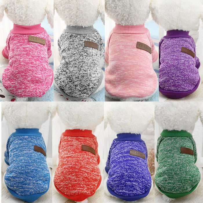 Puppy Clothes Soft Pet Dog Sweaters Dog Winter Chihuahua Clothes