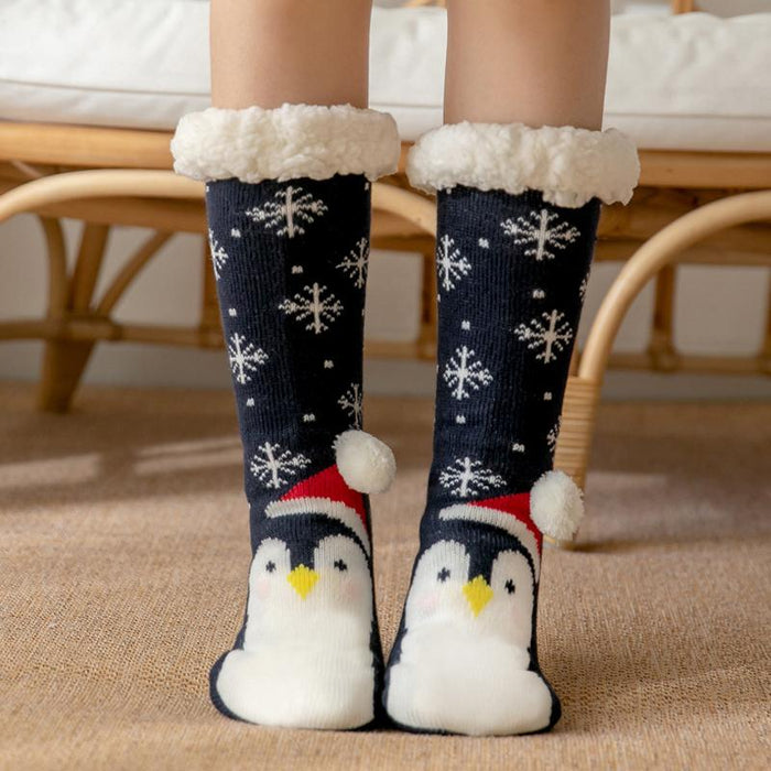 Cute Warm Socks Thicken Plus Cotton Winter Women Socks