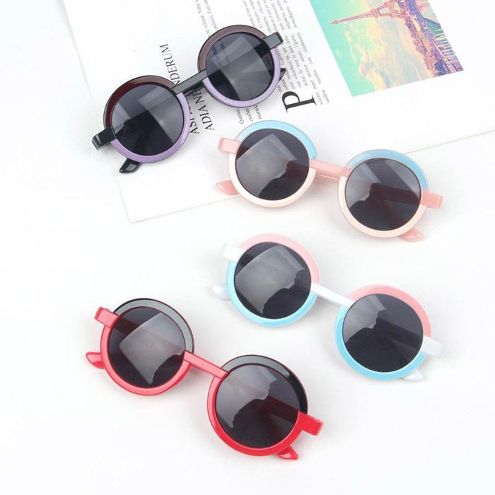 Children's Sunglasses New transparent frame color matching glasses