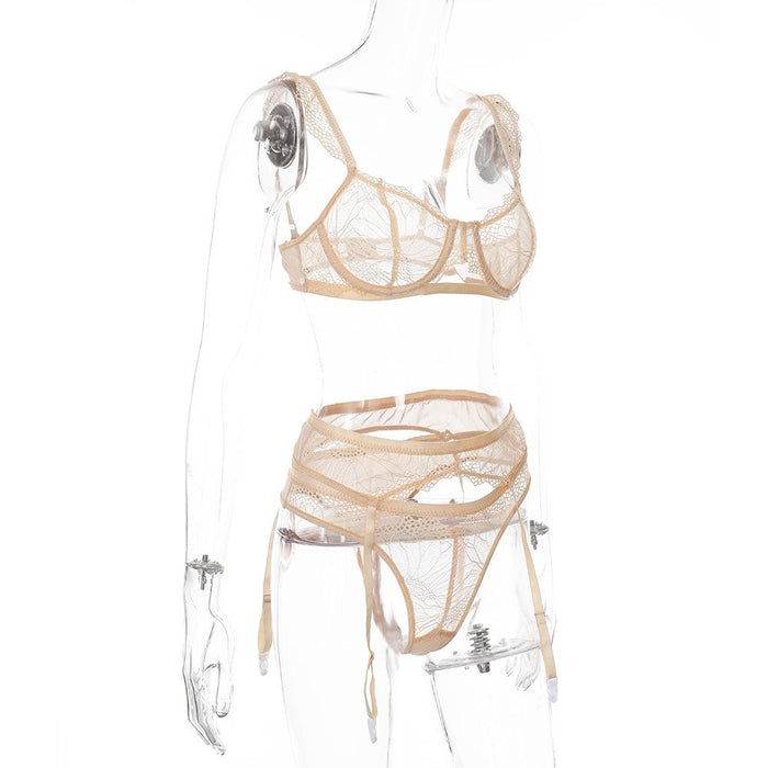 Women's Sexy Lace Underwire Lingerie Underwear Set