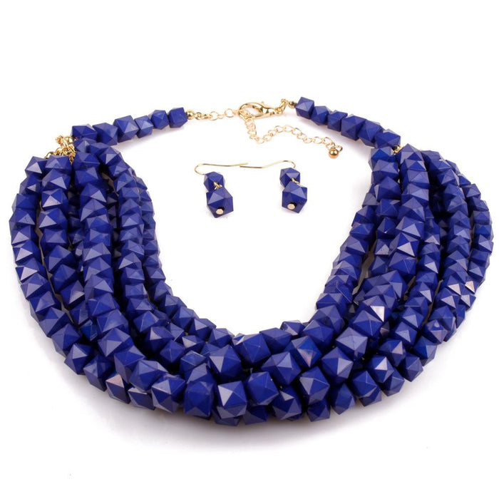 Ladies Jewelry Beaded Fashion Personality Layered Necklace