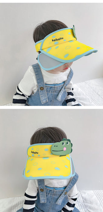 Summer Flapper Wide-brimmed Children's Cartoon Dinosaur Empty Top Hat