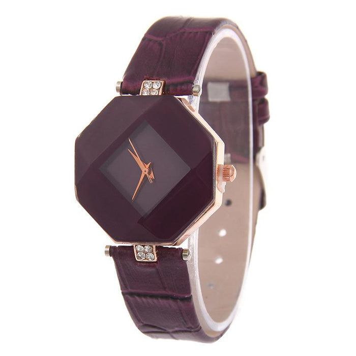 New Quartz Leather Watch Women Fashion Wristwatch