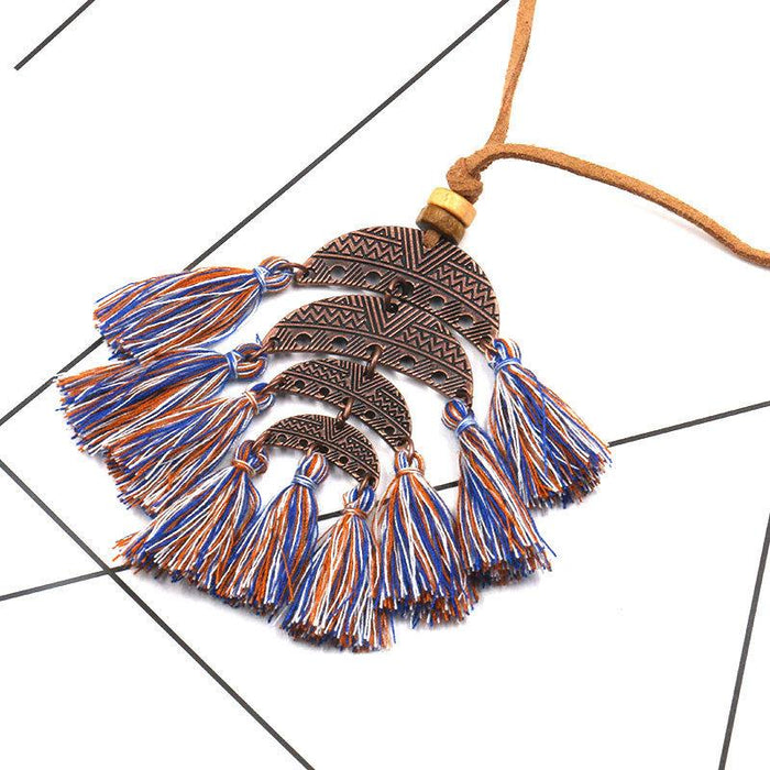 Women's Fashion Alloy Sweater Chain Necklace Jewelry