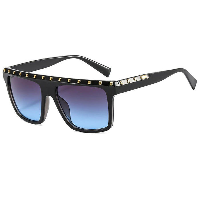 Personalized straight eyebrow rivet Sunglasses