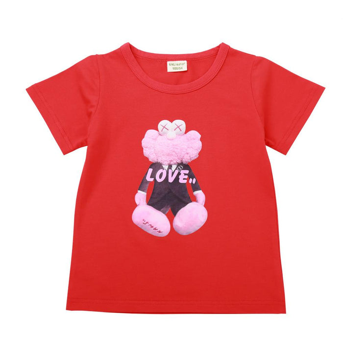 Children's short sleeve T-shirt printed T-shirt