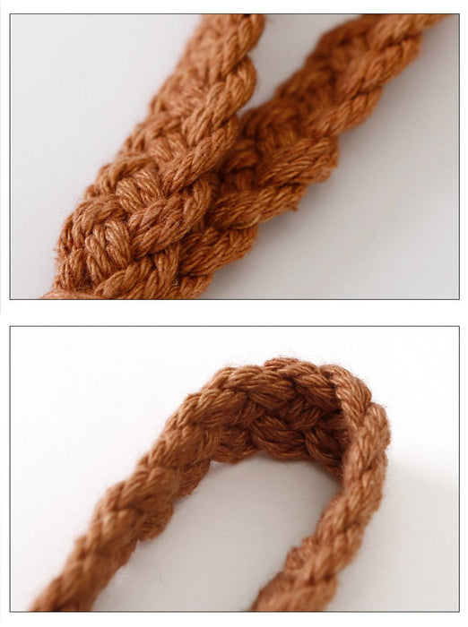 Hand Woven Wrist with Key Chain Pendant Hook Woven Lanyard