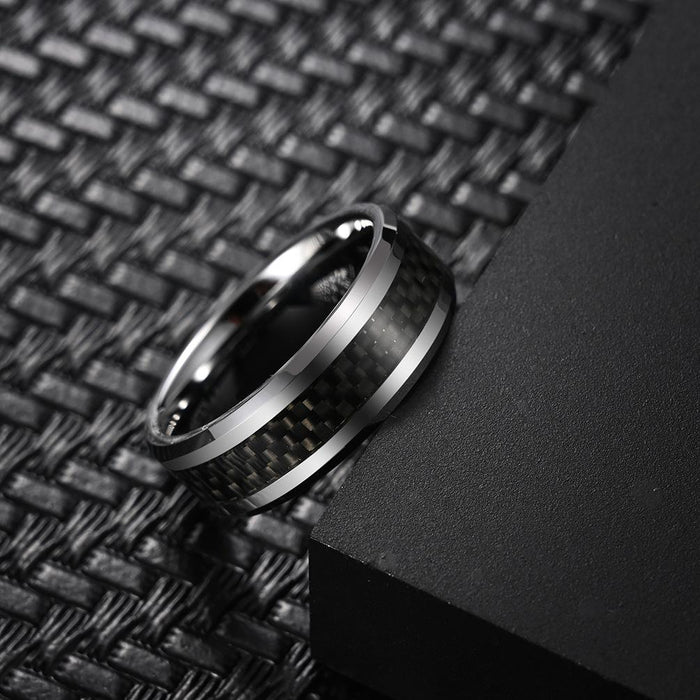 Men's Popular Tungsten Steel Ring Fashion Jewelry