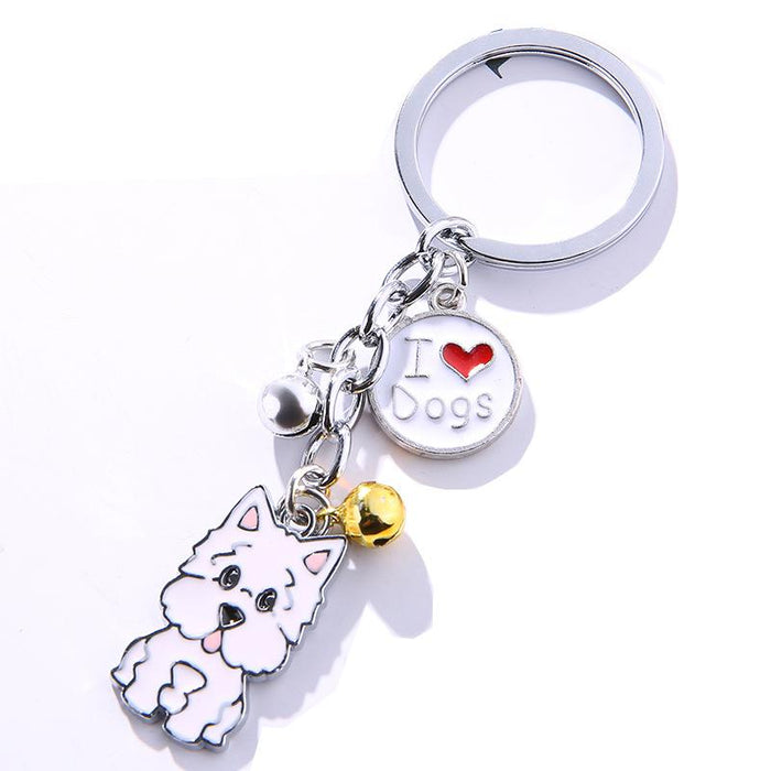 Creative Pet Dog Metal Keychain