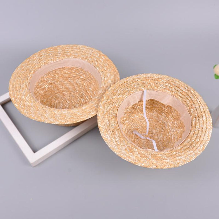 Summer Boys and Girls Bow Princess Beach Straw Hat