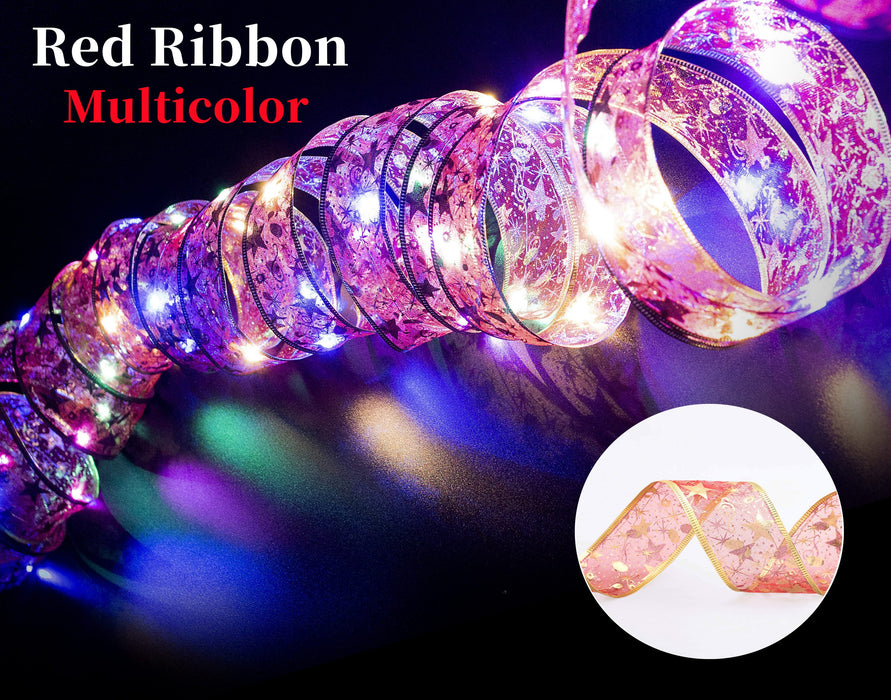 Ribbon Fairy Light Christmas Decoration 2022