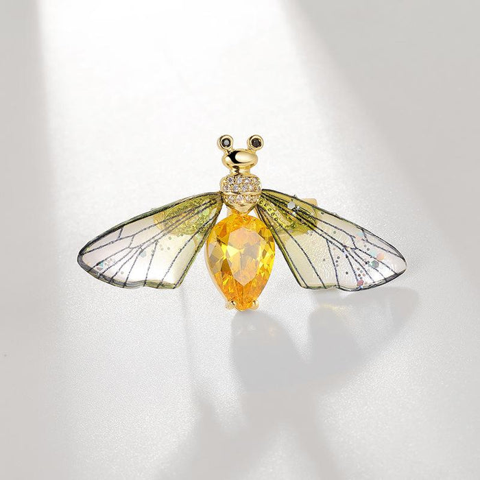 Transparent Wings Dragonfly Brooch Clothing Accessories Butterfly Corsage Bee Pin