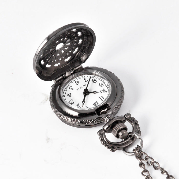 Black spider web small pocket watch ll3708
