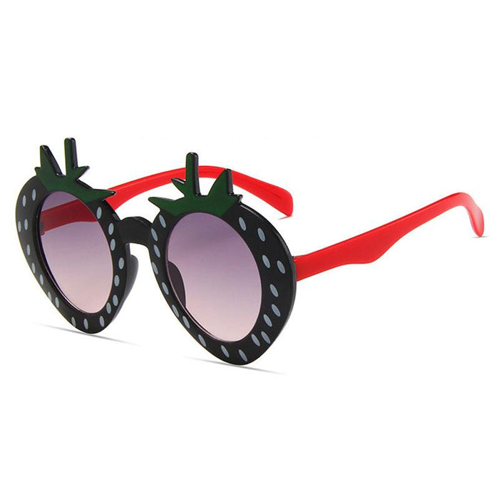 Fashion Cartoon Strawberry Children's Decorative Sunglasses