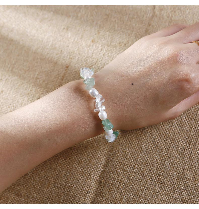 Handmade Agate Crystal Beaded Bracelet