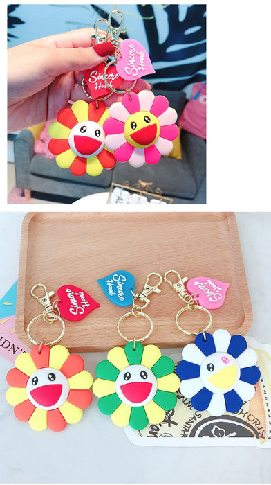 Creative Cute Cartoon Sunflower Keychain