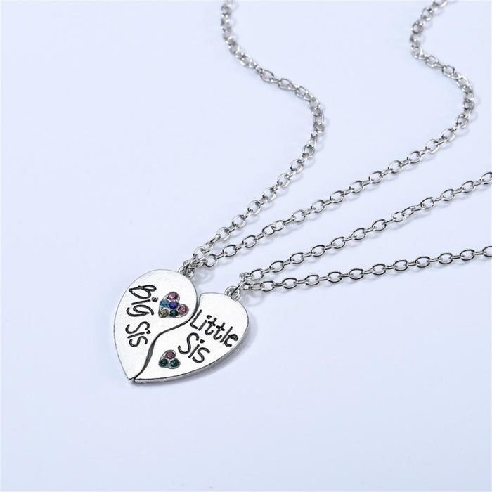 2 Pcs/ Set Best Friends Honey Love Couple Necklace