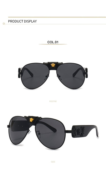 Retro men's and women's Metal Sunglasses