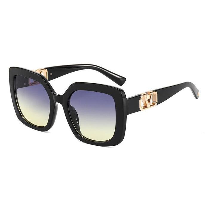 Box fashion sunglasses large frame sunglasses