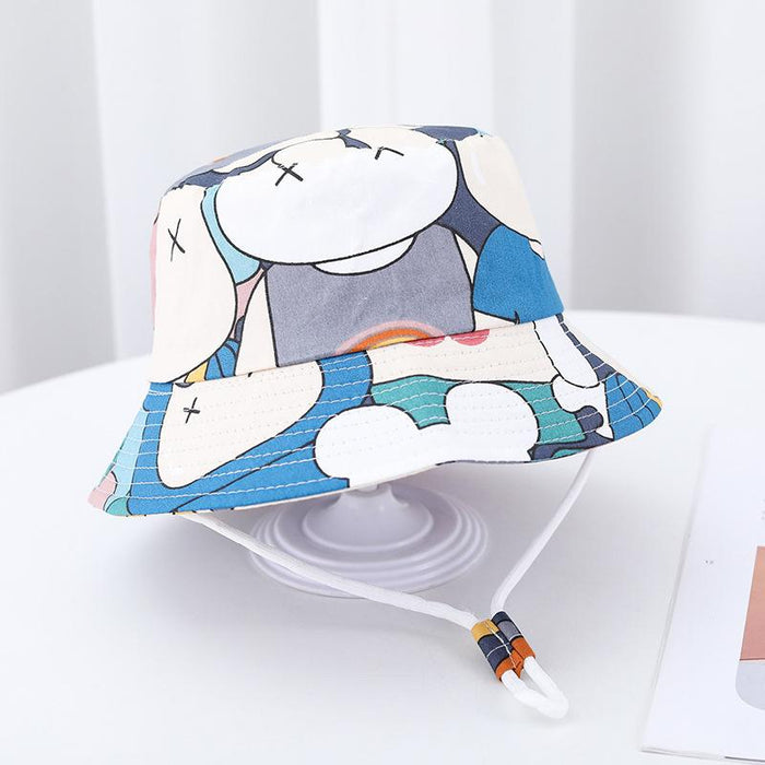 Summer Outdoor Cartoon Print Children's Fisherman Hat