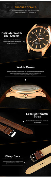 Yazole Men Watches Fashion Unique Designer Quartz Watch Business Gentle Clock
