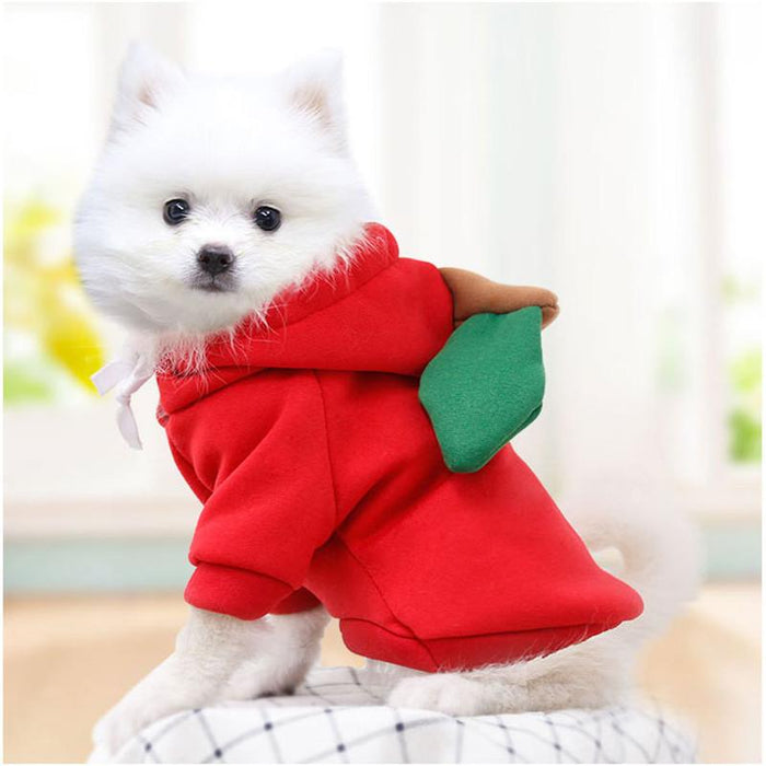 Warm Dog Winter Clothes Cute Fruit Dog Coat Hoodie