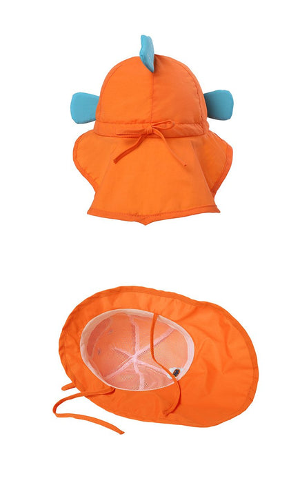 Cartoon Goldfish Cute Outdoor Sunscreen Children's Shawl Hat