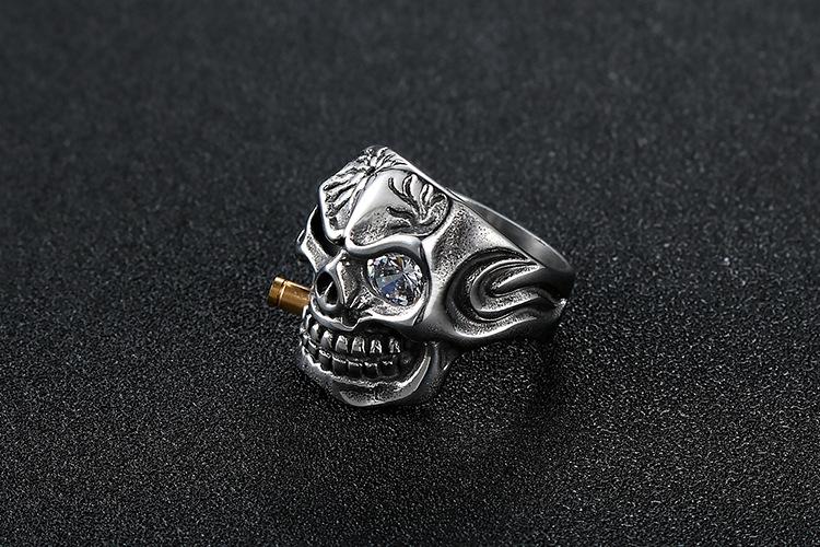 Domineering Skull Stainless Steel Ring