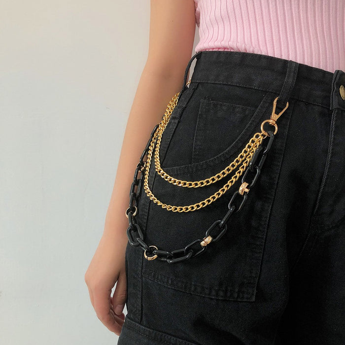 Fashion Personality Body Chains Women's Jeans Waist Chains