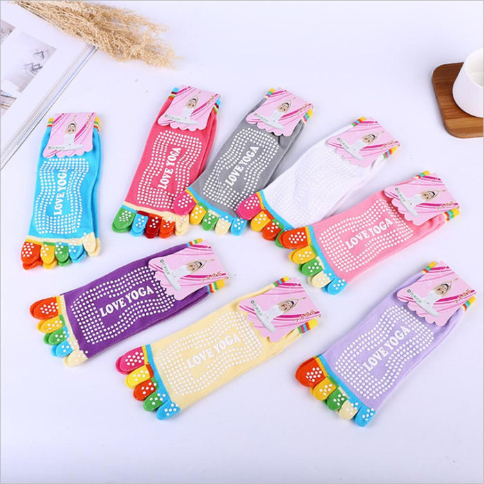 Cotton Yoga Cute Five-finger Socks