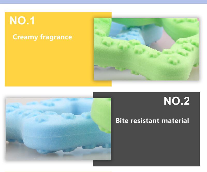 Brand new dog toy teether rubber dog tooth cleaning toy