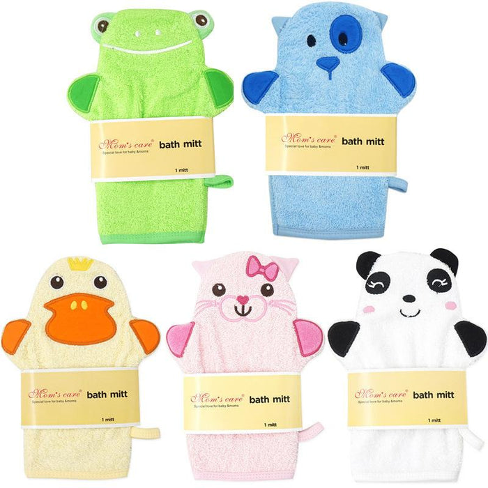 Baby Cartoon Bath Mitt Children Bath Towel Gloves