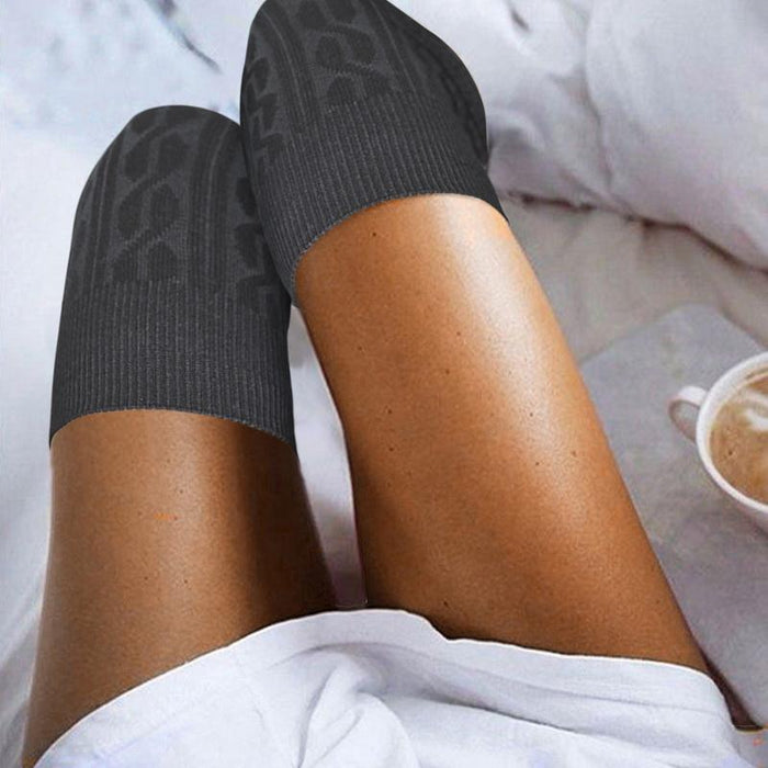 Gaiters Striped Long Socks Thigh Winter Warm Over Knee Socks