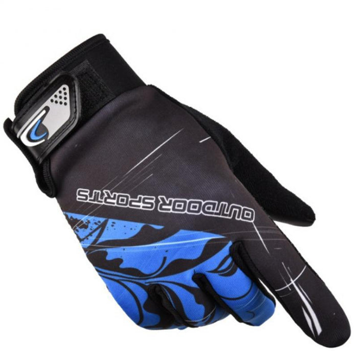 Full Finger Bike Gloves Breathable Anti-shock Non-slip Fishing
