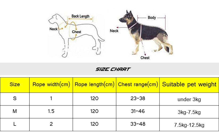 Patch Printing Dog Adjustable Nylon Harness and Leash