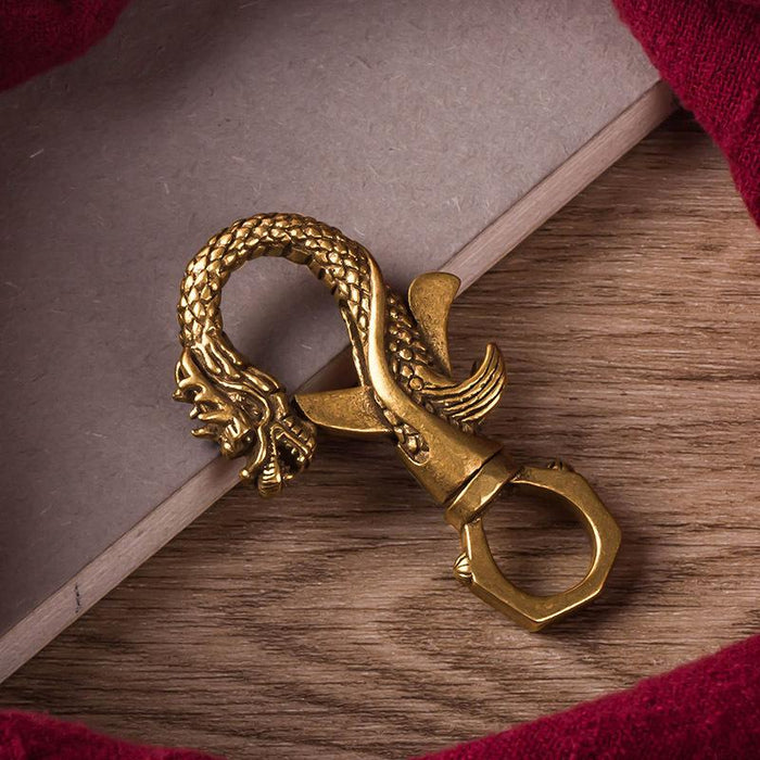 Vintage Brass Faucet Car Keychain