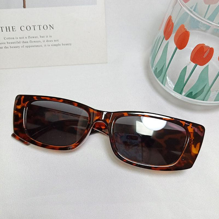 Retro Hinged Small Frame Square Sunglasses