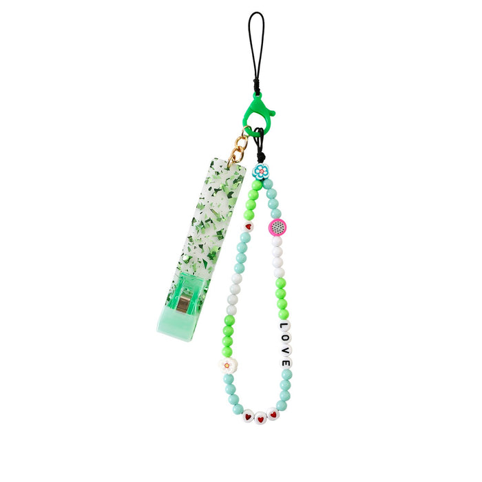 Handmade Beaded Flower Fruit Mobile Phone Lanyard