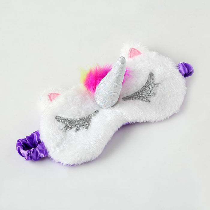Cute Three-dimensional Cartoon Plush Sleep Shading Eye Mask