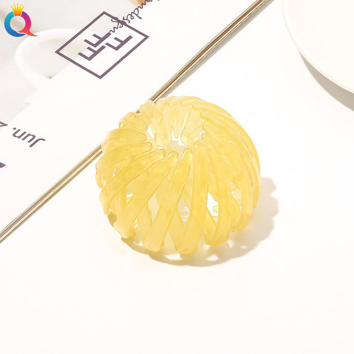 Frosted lazy bird's nest hair iron