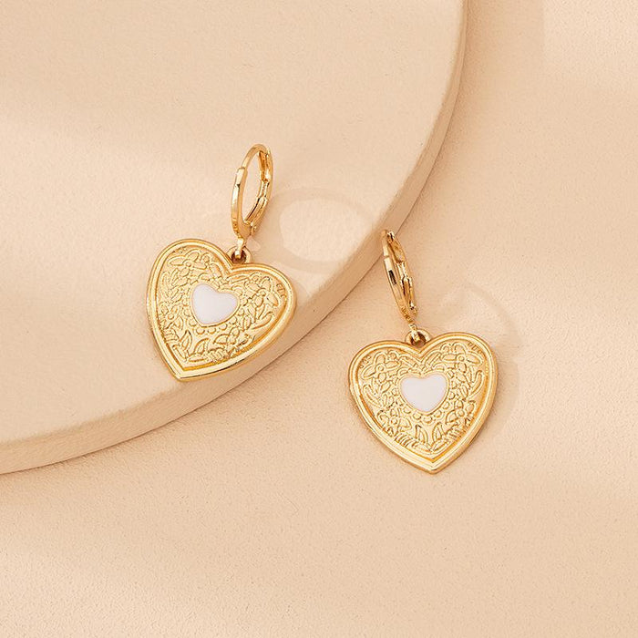 New Love Water Drop Ladies Shiny Personality Earrings
