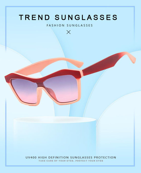 One piece gradient personalized Sunglasses