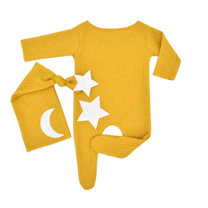 Two Piece Star Moon Knitted Jumpsuit