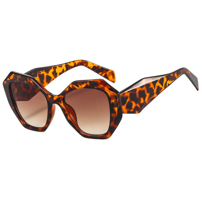 Polygonal light luxury simple contrast Sunglasses