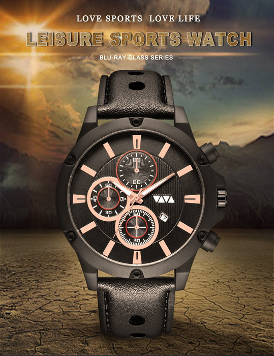 Sport Fashion Calendar Quartz Waterproof for Men Watch Relogio Masculino