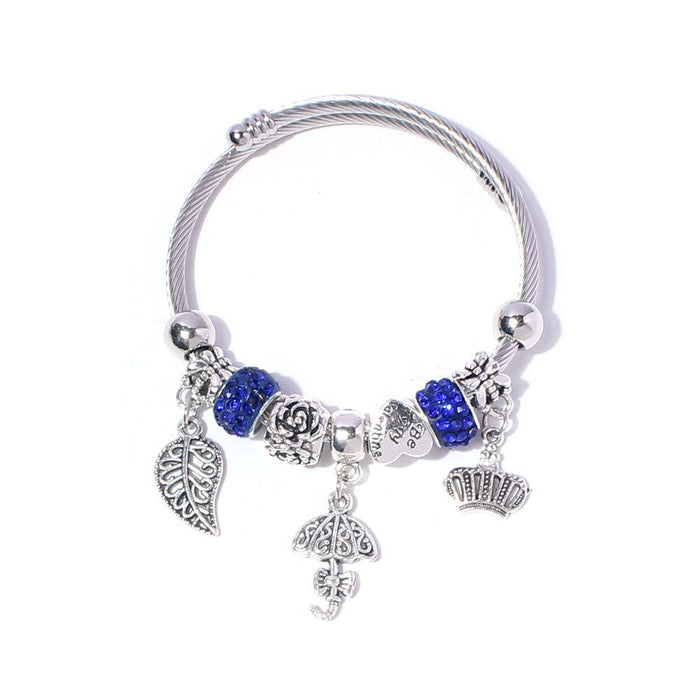 New Creative Butterfly Owl Cross Pendant Bracelet Accessories