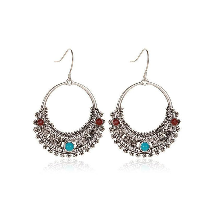 Retro Fashion Exaggeration Round Tassel  Women's Earrings